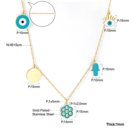 Evil Eye Charm Necklaces - OLIVIA JEWELRY