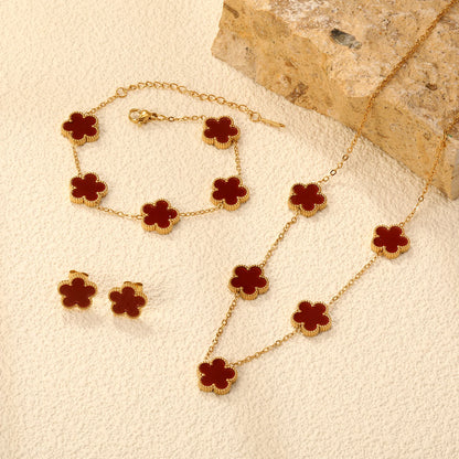 Luxury Set Flower Jewelry - OLIVIA JEWELRY