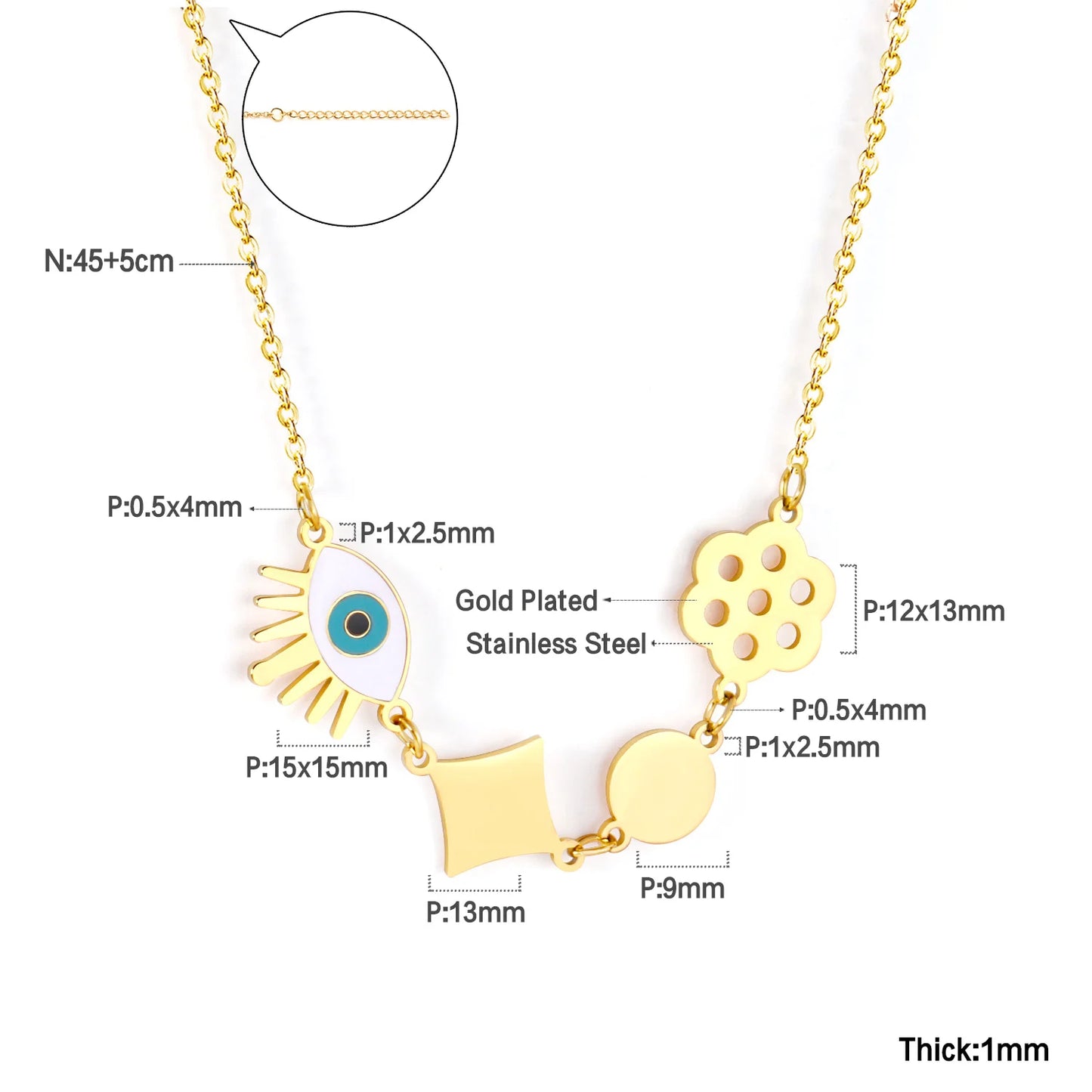 Evil Eye Charm Necklaces - OLIVIA JEWELRY