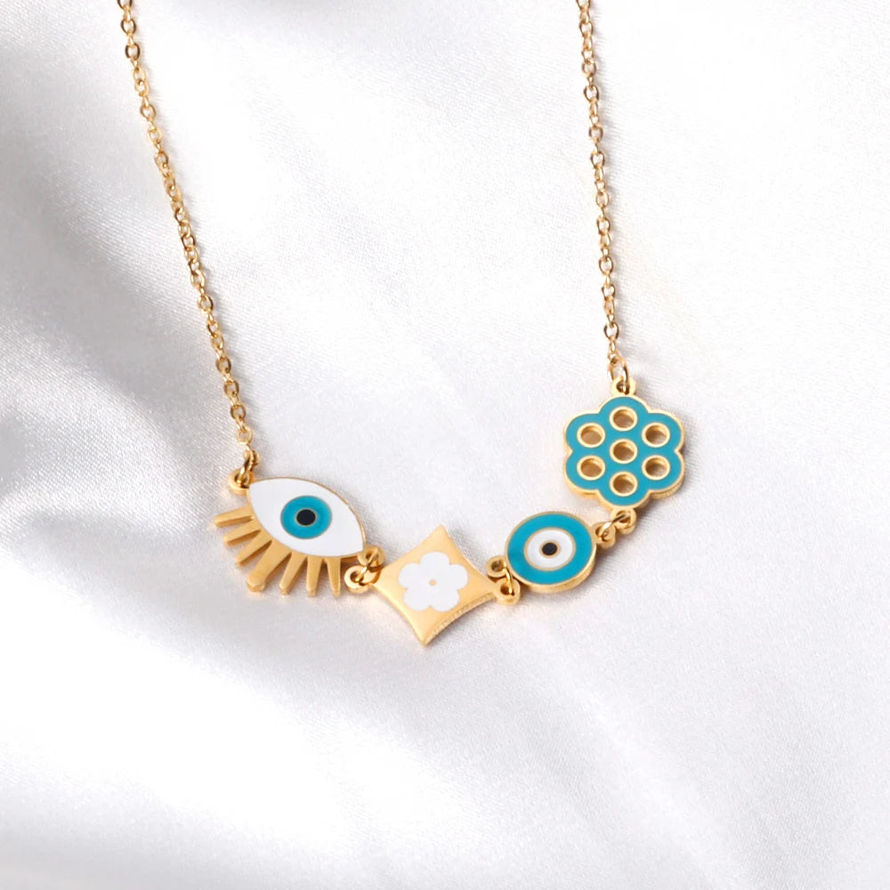 Evil Eye Charm Necklaces - OLIVIA JEWELRY