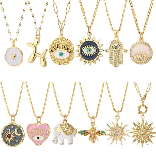 Cute Golden Necklace - OLIVIA JEWELRY