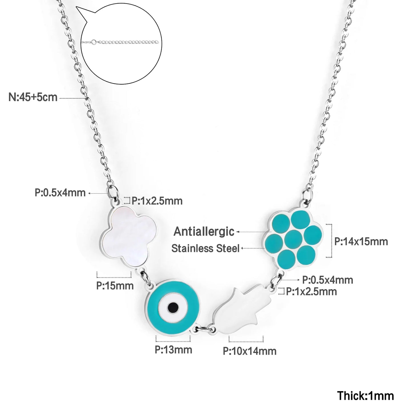 Evil Eye Charm Necklaces - OLIVIA JEWELRY