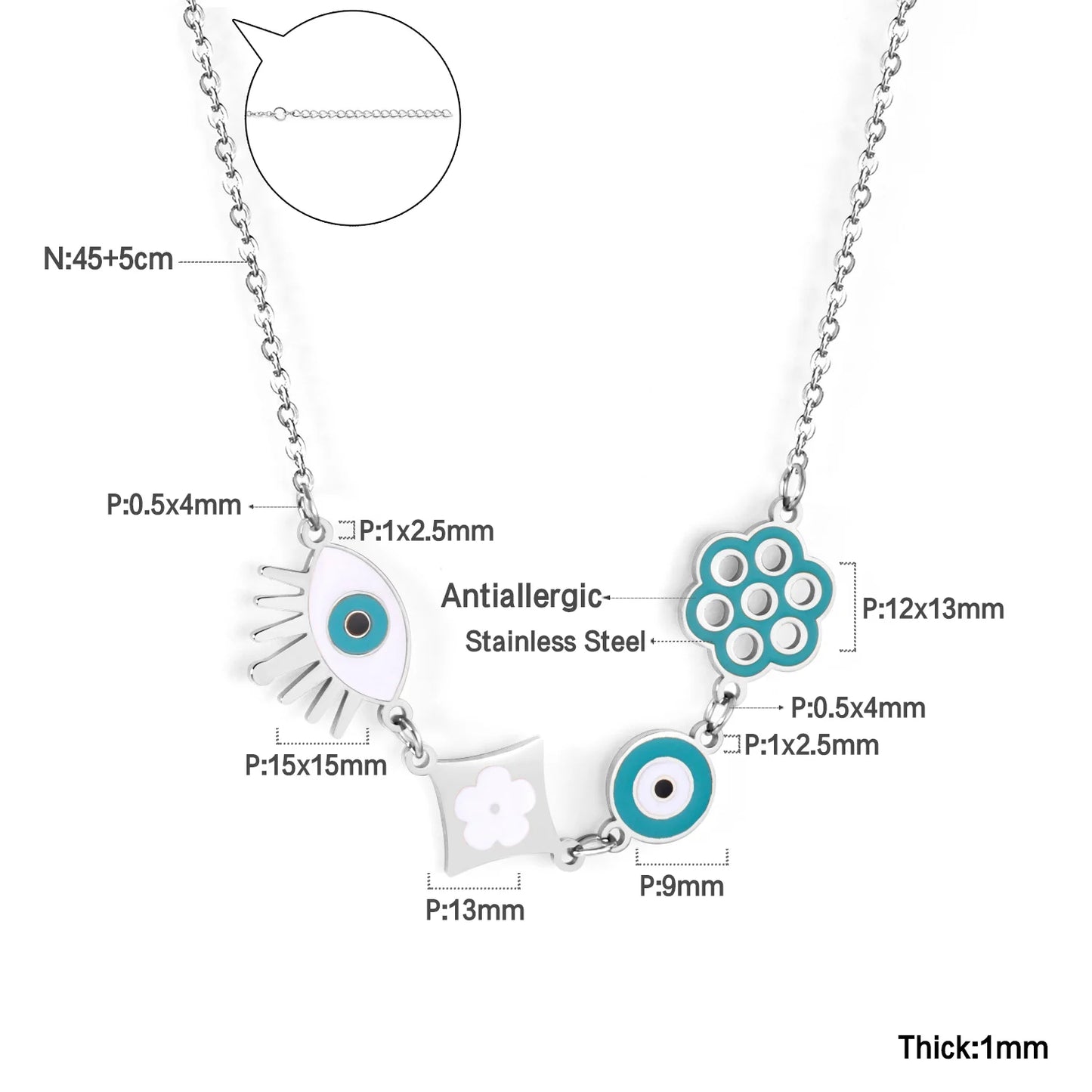 Evil Eye Charm Necklaces - OLIVIA JEWELRY