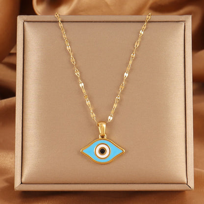 Turkish Evil Eye Necklace Lucky Jewelry - OLIVIA JEWELRY