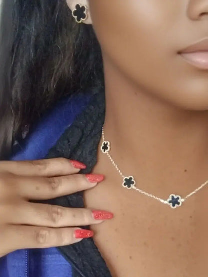 Luxury Set Flower Jewelry - OLIVIA JEWELRY