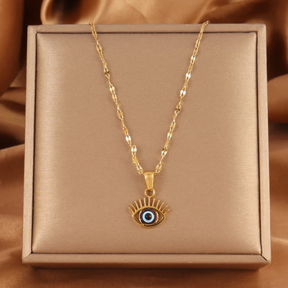 Turkish Evil Eye Necklace Lucky Jewelry - OLIVIA JEWELRY