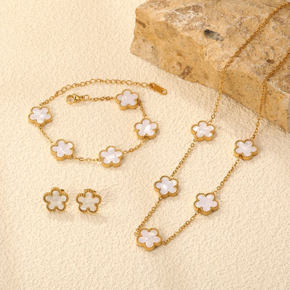 Luxury Set Flower Jewelry - OLIVIA JEWELRY