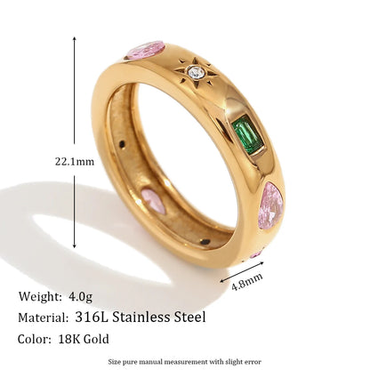 Mamacita Zircon Ring Waterproof 2025 - OLIVIA JEWELRY