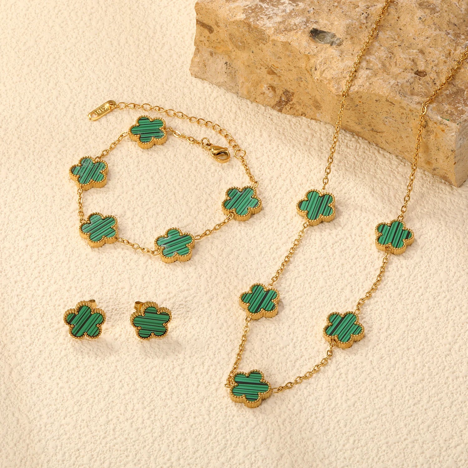 Luxury Set Flower Jewelry - OLIVIA JEWELRY