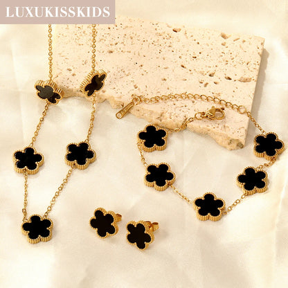 Luxury Set Flower Jewelry - OLIVIA JEWELRY