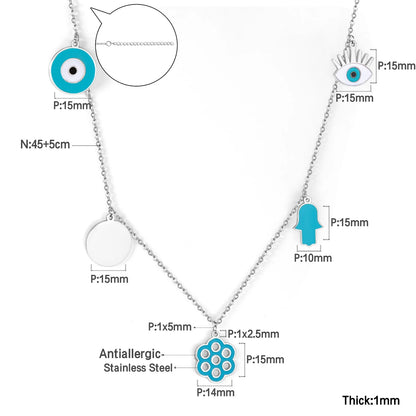 Evil Eye Charm Necklaces - OLIVIA JEWELRY