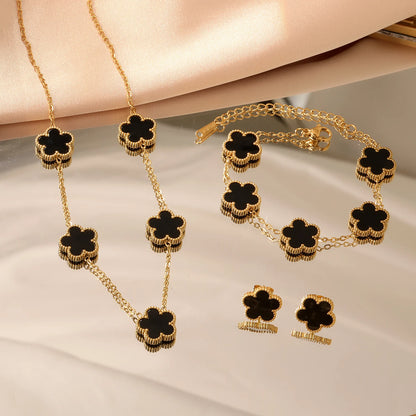 Luxury Set Flower Jewelry - OLIVIA JEWELRY