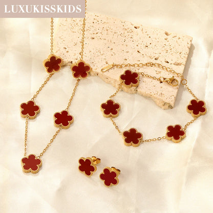 Luxury Set Flower Jewelry - OLIVIA JEWELRY