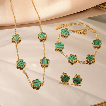 Luxury Set Flower Jewelry - OLIVIA JEWELRY