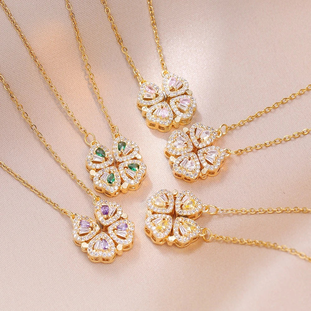 Lucky Four Leaf Clover Necklace - OLIVIA JEWELRY