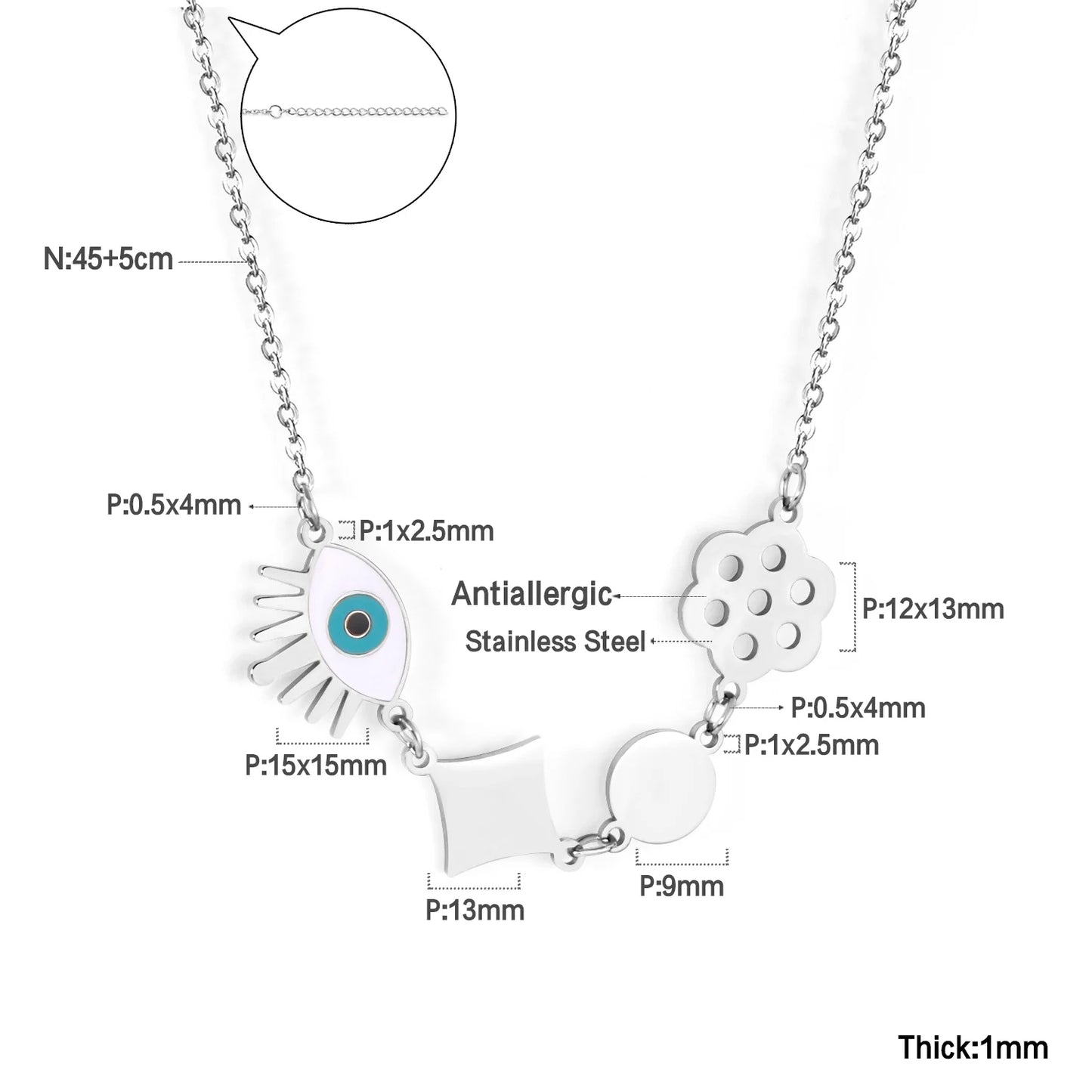 Evil Eye Charm Necklaces - OLIVIA JEWELRY